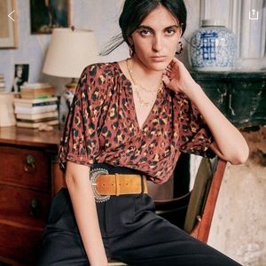 Sezane Lennie blouse size small, new with tags